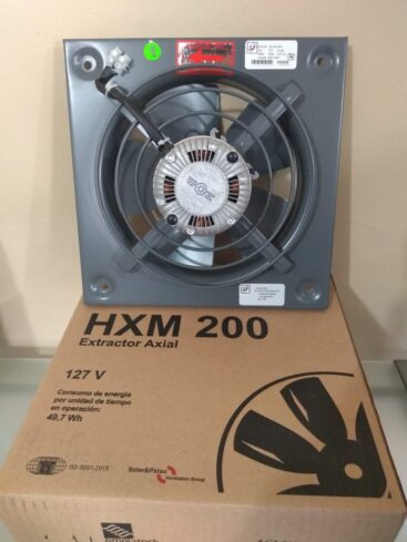 Extractor de aire para muro pared modelo HXM 200 – Caudal Vent