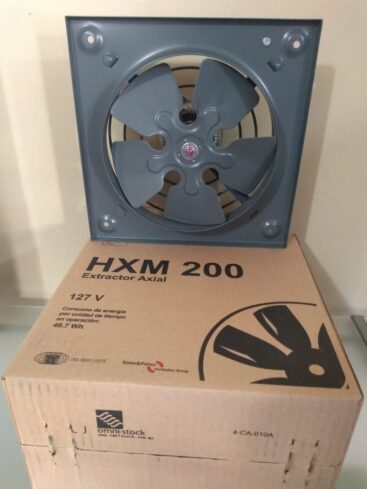 Extractor de aire para muro pared modelo HXM 200 – Caudal Vent
