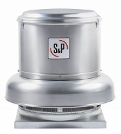 CRHL-T EXTRACTORES CENTRÍFUGOS DE TEJADO DESCARGA HORIZONTAL PARA BAJA PRESIÓN TRANSMISIÓN POLEAS-BANDAS 7, 10, 12, 14, 16, 18, 20, 22, 24, 26, 28, 30, SIN TURBULENCIA. 33, 36, 42 Y 48