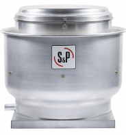 CRVL-D EXTRACTORES CENTRÍFUGOS DE TEJADO DESCARGA VERTICAL PARA BAJA PRESIÓN TRANSMISIÓN DIRECTA 7, 10, 12, 14, 16, 18