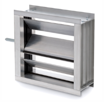 DAMPER CON ÁLABES OPUESTOS DE ALUMINIO